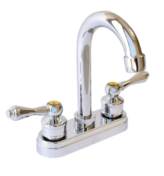 211823 Mezcladora lavabo laton tipo bar maneral palanca 1/4 de vuelta cromada MLV003 Vianti
