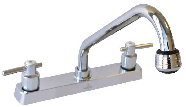 211828 Mezcladora fregadero laton tipo standard maneral palanca 1/4 de vuelta cromada MFV001 Vianti