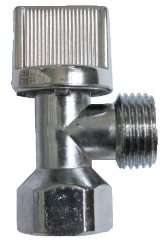 211836 Valvula control angular 1/2" x 1/2" zinc 1/4 de vuelta LLAV Vianti VIANTI