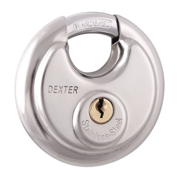 211880 Candado acero 70mm llave tradicional circular acero inoxidable Dexter
