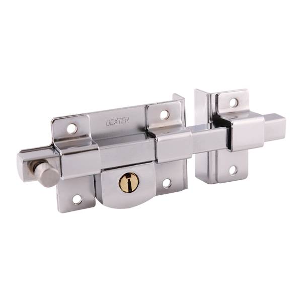 211889 Cerradura barra libre derecha llave tradicional cromada caja Dexter
