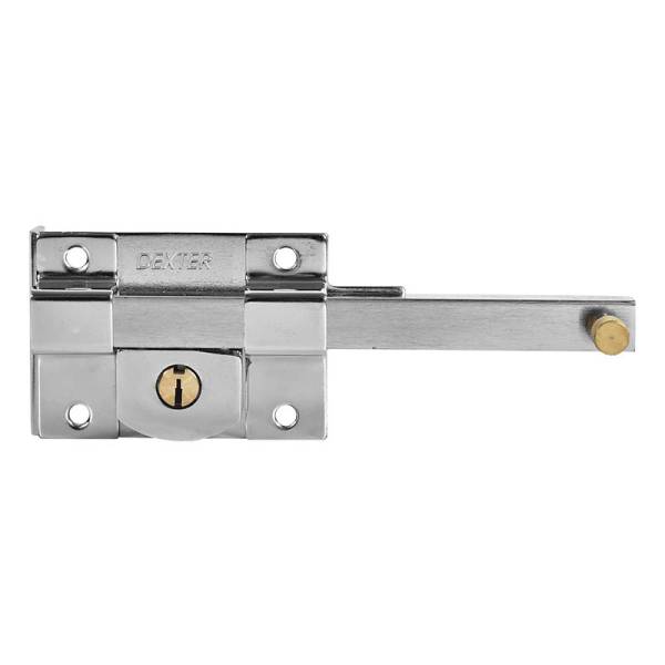 211890 Cerradura barra libre izquierda llave tradicional cromada caja Dexter