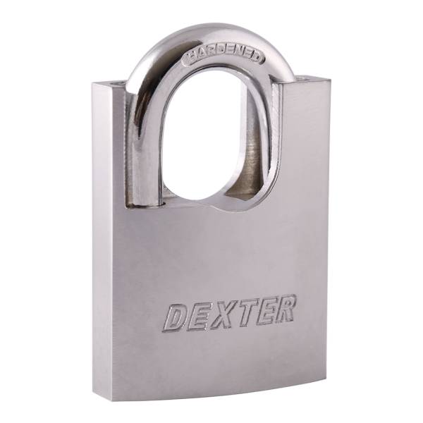 211902 Candado metalico 40mm llave antigua gancho protegido satinado en blister Dexter