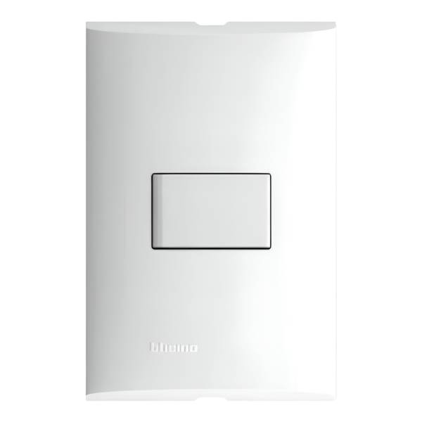 212322 Placa 1 ventana con apagador sencillo blanco Forza Bticino