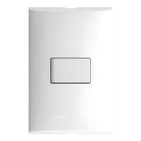 212325 Placa 1 ventana con apagador escalera blanco Forza Bticino