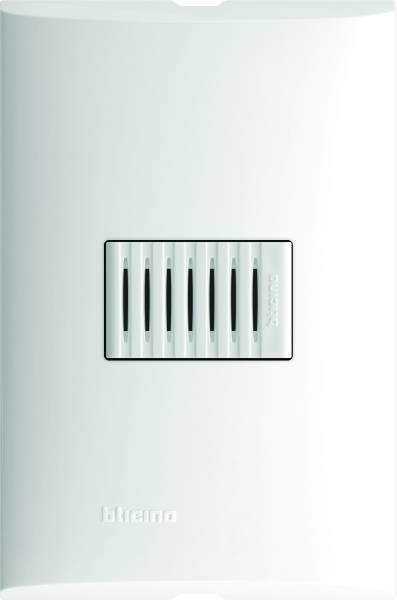 212333 Placa 1 ventana con zumbador blanco Forza Bticino