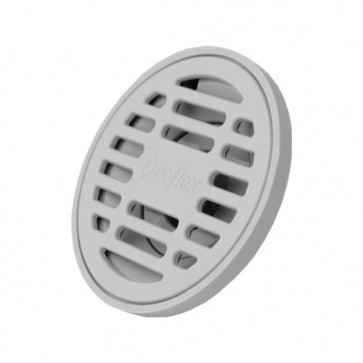 212439 Coladera redonda 2" con valvula antiolores ABS gris pc150 Coflex