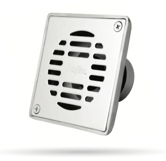 212446 Coladera cuadrada 2" con valvula antiolor de acero inoxidable pc303 Coflex