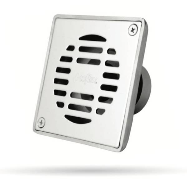 212446 Coladera cuadrada 2" con valvula antiolor de acero inoxidable pc303 Coflex