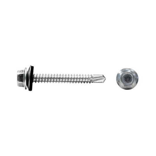 212917 Pija punta de broca cabeza hexagonal #14 019mm 3/4" con rondana con 100pz Veker