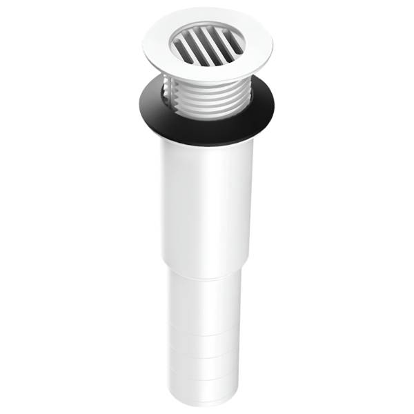 213133 Contra para lavabo plastico sin rebosadero 2212 Fleximatic