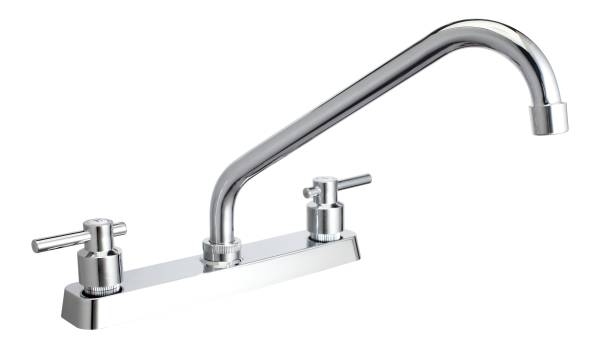 213205 Mezcladora fregadero plastica tipo standard maneral palanca 1/4 de vuelta cromada MFVP002 Vianti