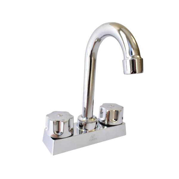 213206 Mezcladora lavabo plastica tipo bar maneral standard 1/4 de vuelta cromada MLVP003 Vianti