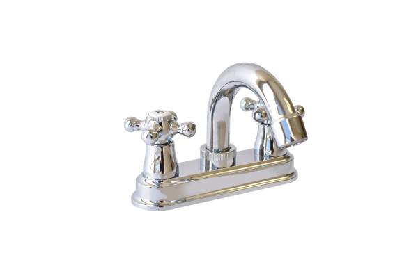 213238 Mezcladora lavabo zinc tipo curvo maneral cruz cromada MLVZ002 Vianti