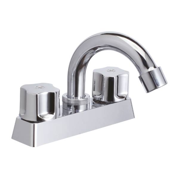 213241 Mezcladora lavabo zinc tipo curvo maneral standard cromada MLVZ007 Vianti