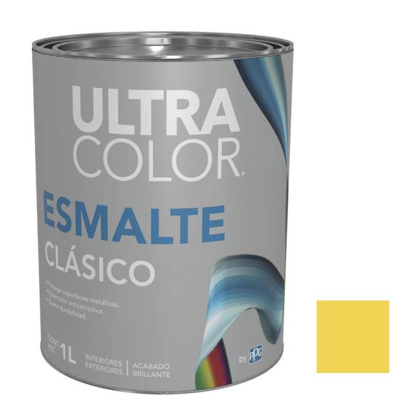 214866 Esmalte linea clasica amarillo 1.0l ultracolor