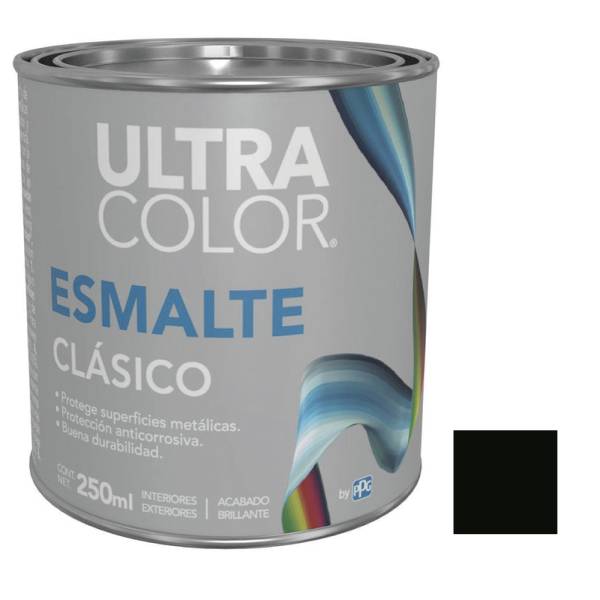 214871 Esmalte linea clasica negro 0.25l ultracolor