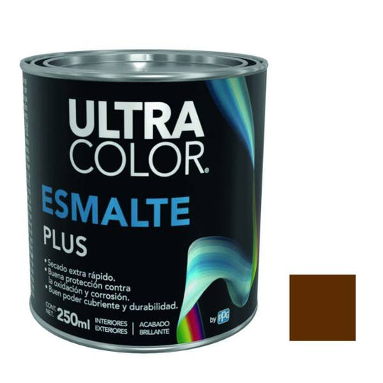 214878 Esmalte linea plus cafe 0.25l ultracolor