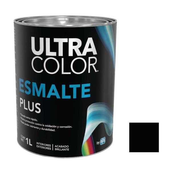 214886 Esmalte linea plus negro 1.0l ultracolor