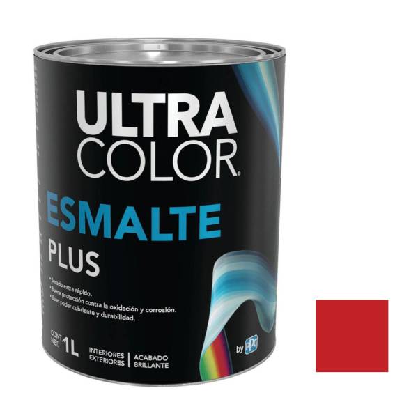 214889 Esmalte linea plus rojo 1.0l ultracolor
