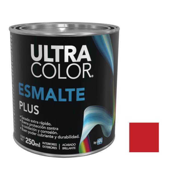 214890 Esmalte linea plus rojo 0.25l ultracolor