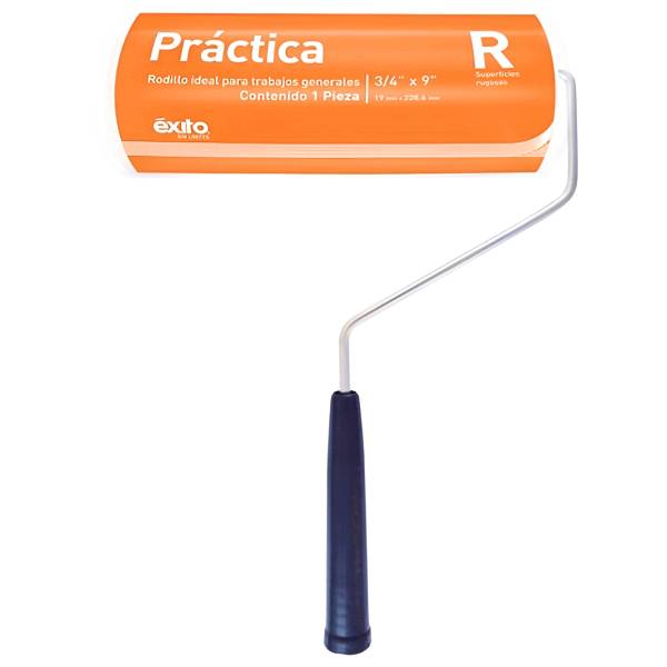 214917 Rodillo para pintar rugoso 9" x 3/4" poliester Practica Exito