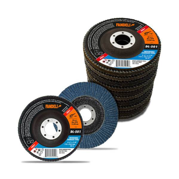 214964 Disco laminado de acero inoxidable 4-1/2" x 7/8" dl z-40 pro 501 Fandeli