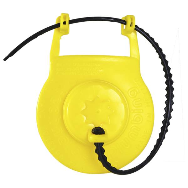 224667 Pera sapo 2" plastica amarilla con cadena plastica econ 9449 Fama