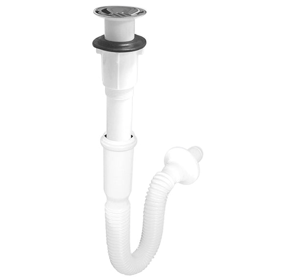 224668 Trampa para lavabo flexible PVC blanca 9770 Fama