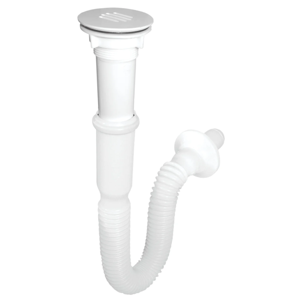 224672 Trampa para fregadero flexible PVC blanca 9771 Fama