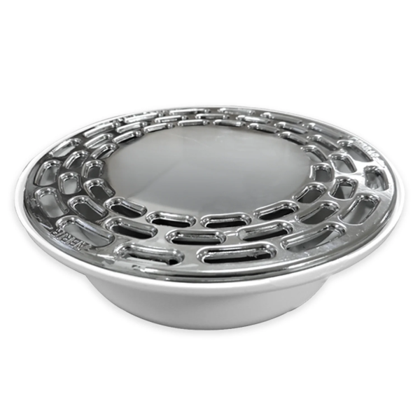 224673 Coladera universal PVC rejilla de acero inoxidable 9688 fama