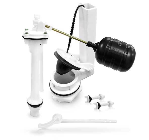 224679 Juego de herrajes para sanitario plasticos de 2" Minimax 9400 Fama