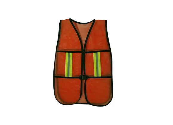 224917 Chaleco de seguridad de malla con reflejante naranja By Lack