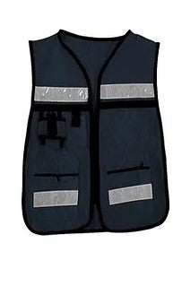 224921 Chaleco de seguridad brigadista con reflejante azul marino By Lack