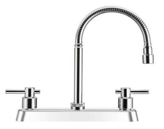 225526 Mezcladora fregadero zinc tipo flexible maneral palanca 1/4 de vuelta cromada MFVZF001 Vianti