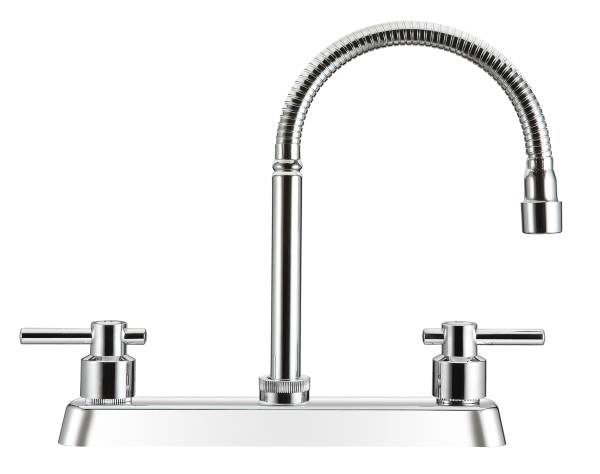225526 Mezcladora fregadero zinc tipo flexible maneral palanca 1/4 de vuelta cromada MFVZF001 Vianti