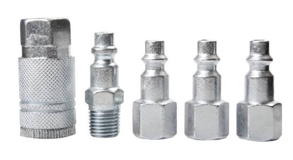 227142 Juego cople y conectores rapidos 1/4" zamac 5pz 318 Goni