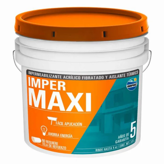 227178 Impermeabilizante 5 años 3.8lt maxi galon fibratado terracota Impac