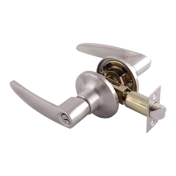 227888 Cerradura manija llave boton niquel satinado Granito Dexter