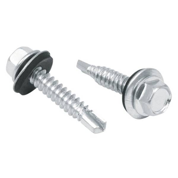 228182 Pija punta de broca cabeza hexagonal #14 038mm 1-1/2" con rondana con 50pz Vianti