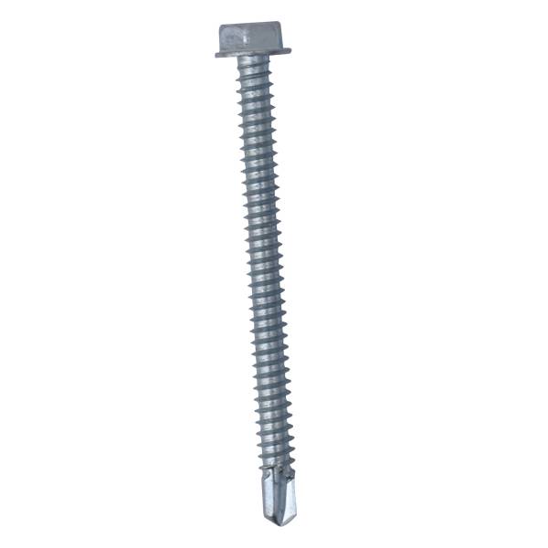 228191 Pija para lamina cabeza hexagonal ranurada 1/4" 089mm 3-1/2" con 50pz Vianti