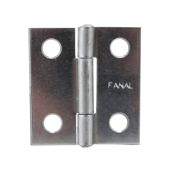 2284 Bisagra alargada ligera perno remachado sin tornillos 1-1/2" pulida Fanal