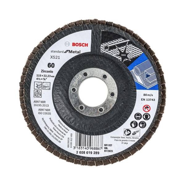 228553 Disco laminado 4-1/2" x 7/8" g060 Bosch