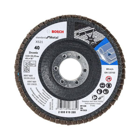 228735 Disco laminado 4-1/2" x 7/8" g040 Bosch