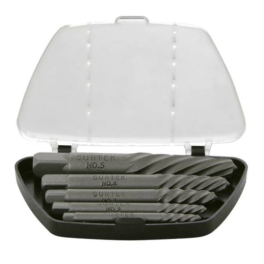 229350 Juego extractores tornillos 5pz Surtek