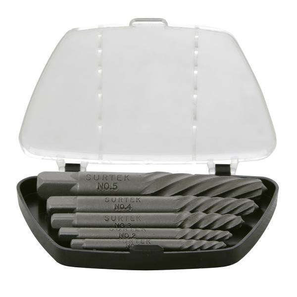 229350 Juego extractores tornillos 5pz Surtek