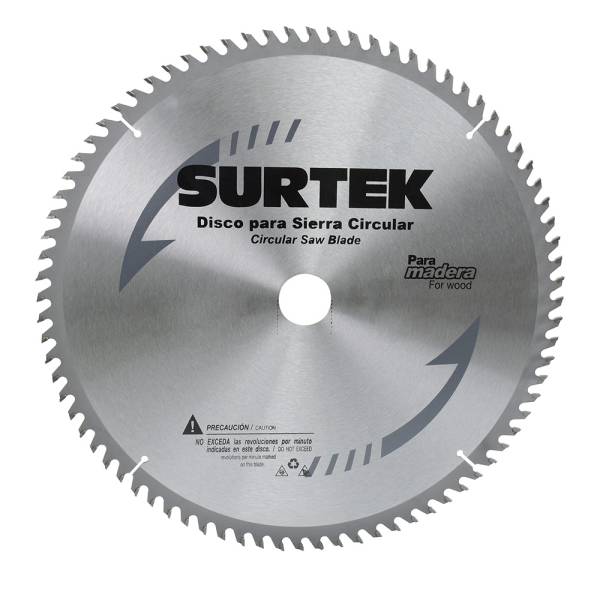 230006 Sierra para madera con 24 dientes de carburo 7-1/4x5/8 120601 Surtek
