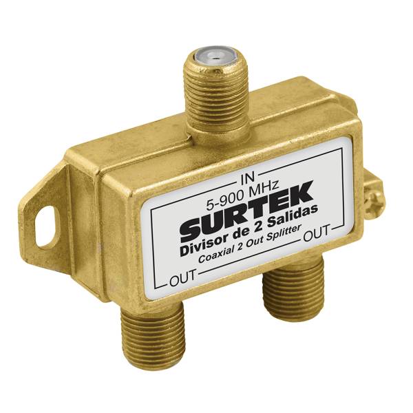 230795 Divisor 2 salidas coaxial 1 entrada 153206 Surtek