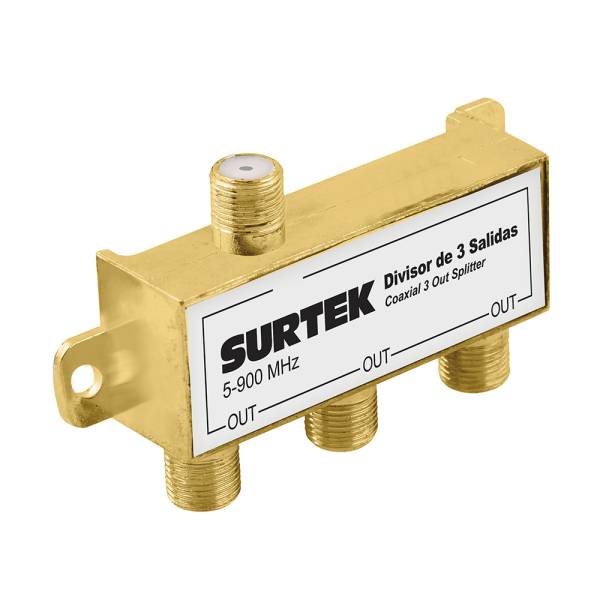 230801 Divisor 3 salidas coaxial 1 entrada 153207 Surtek