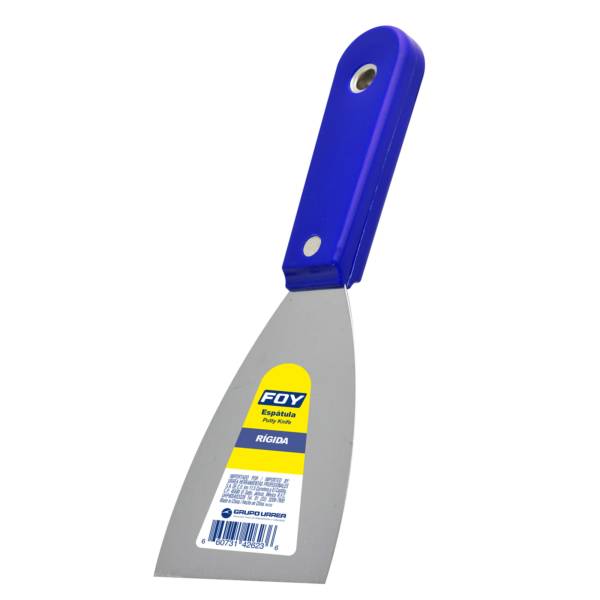 230956 Espatula rigida acero 075mm 3" mango de plastico FOY
